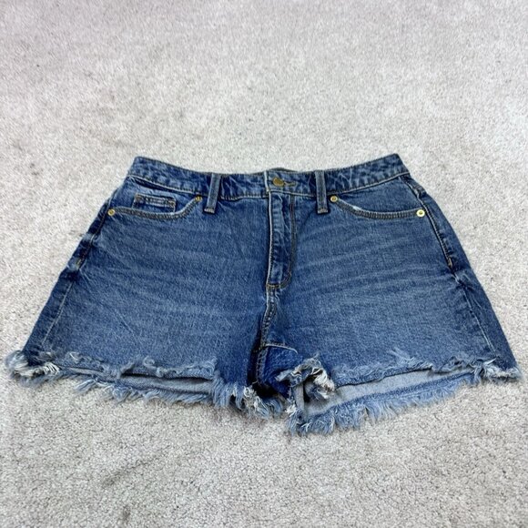 Universal Thread Shorts High Rise Shortie Blue Pockets Denim Women’s Size 4 - Picture 1 of 11